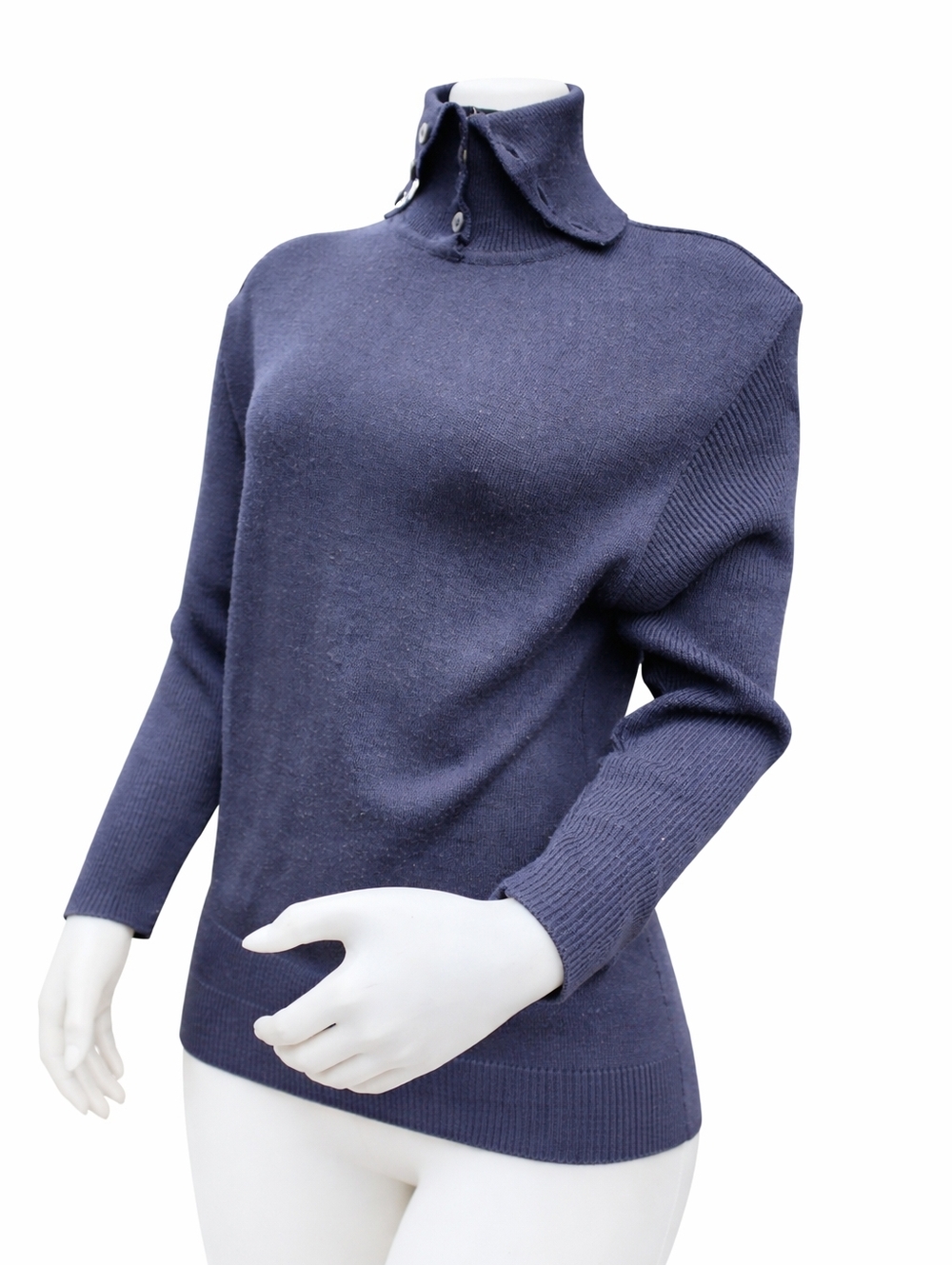 Mondi iconic Vintage‎ Navy  button detail tunic sweater S/ M